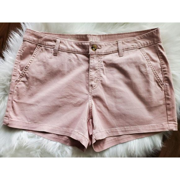 NWOT Womens Size 10 A.N.A Mid Rise Shortie Short PINK 3.5 Inseam - Picture 1 of 4